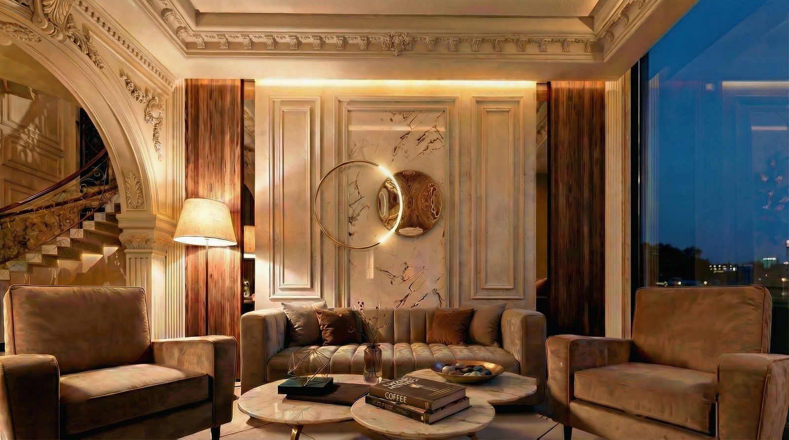 Drawing room at The Ionic House